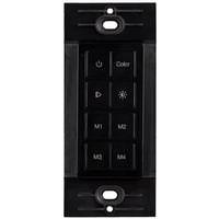 Task Lighting Multi-Color RGB Radio Frequency Black Task Lighting Remote Control